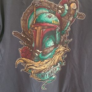 Teefury Star Wars Boba Fett Bounty Hunter gray L